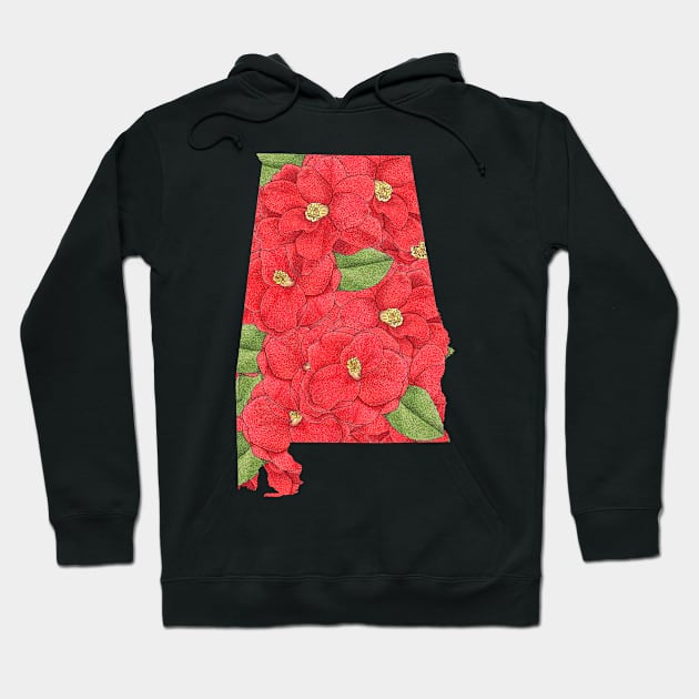 Alabama in Flowers Hoodie by UrsulaRodgers